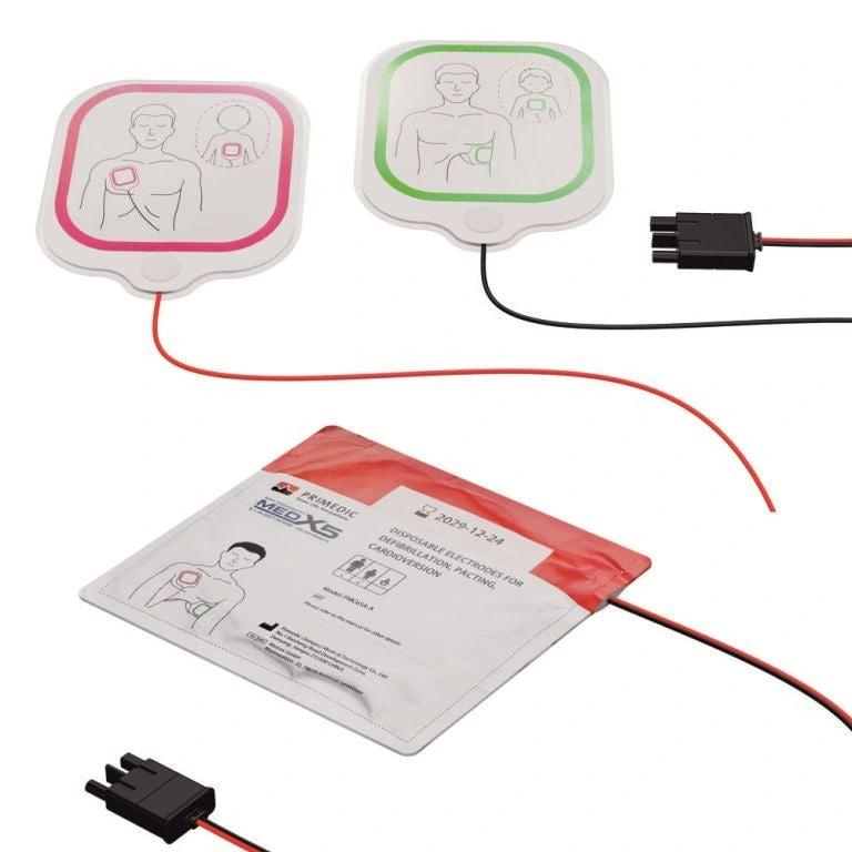 Originalabbildung von MedX5 für Artikel 1-59909. Elektroden für Erwachsene und Kinder; Ausführung ohne CPR-Feedback.