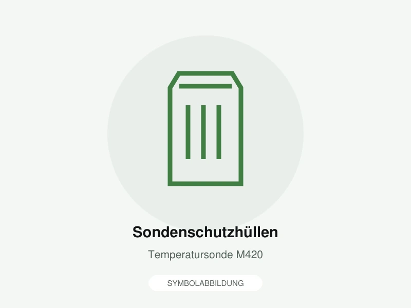 Symbolabbildung: Sondenschutzhüllen. Temperatursonde M420. Keine Produktfotografie; Lieferumfang gemäß Artikelbeschreibung.