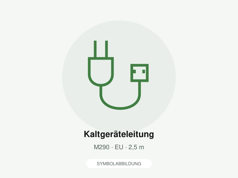Symbolabbildung: Kaltgeräteleitung. M290 · EU · 2,5 m. Keine Produktfotografie; Lieferumfang gemäß Artikelbeschreibung.