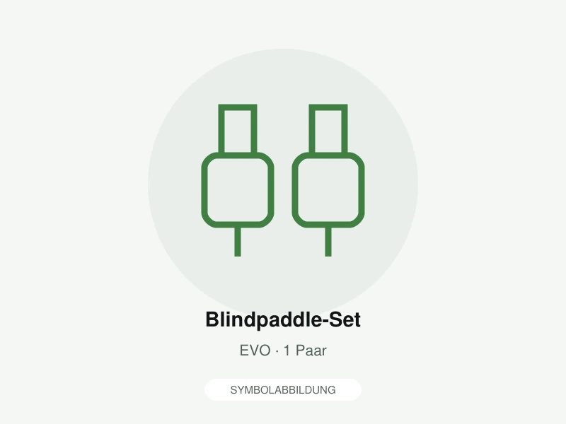 Symbolabbildung: Blindpaddle-Set. EVO · 1 Paar. Keine Produktfotografie; Lieferumfang gemäß Artikelbeschreibung.