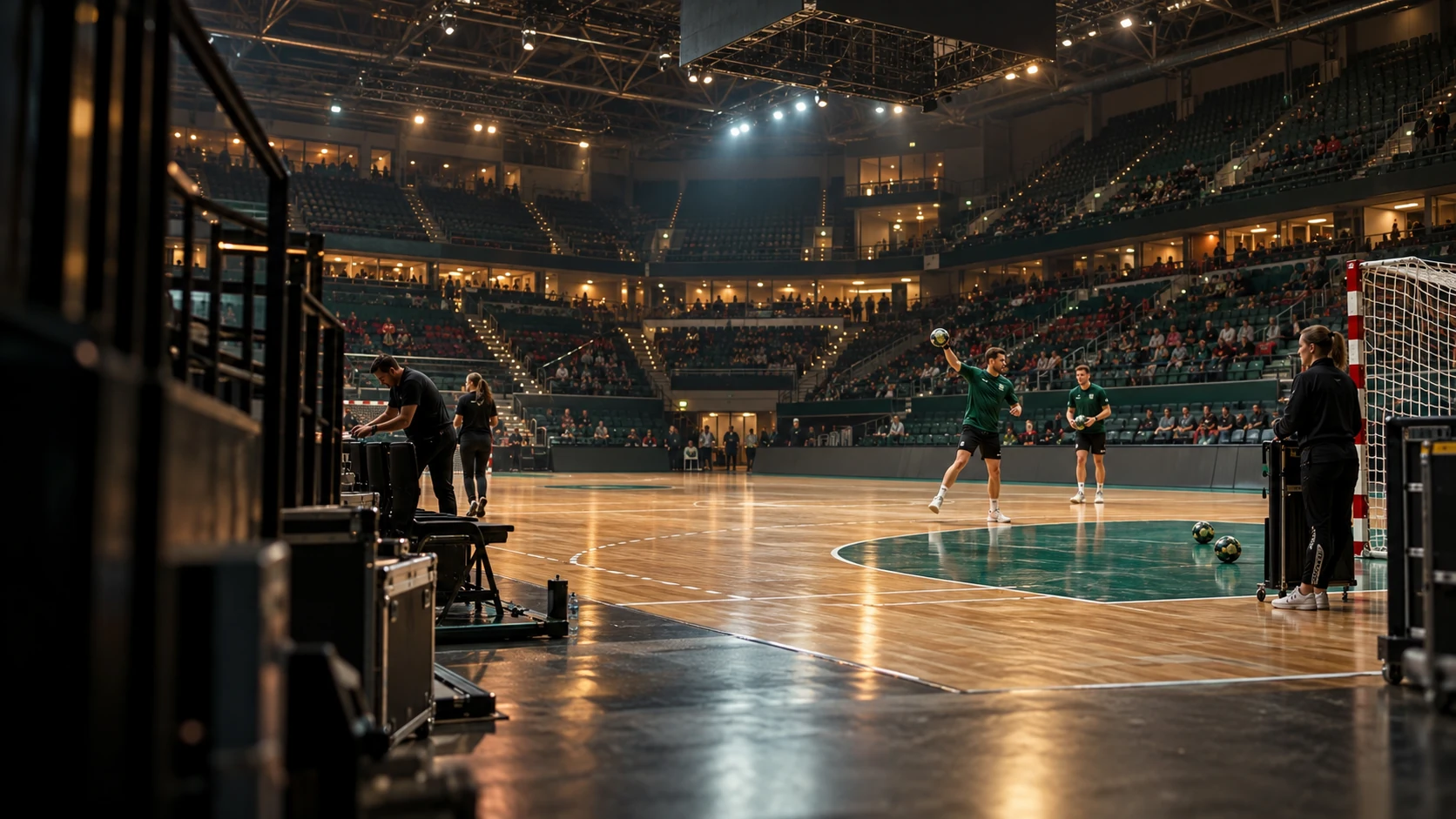 Große Sportarena als illustrative Umgebung für den Profisport